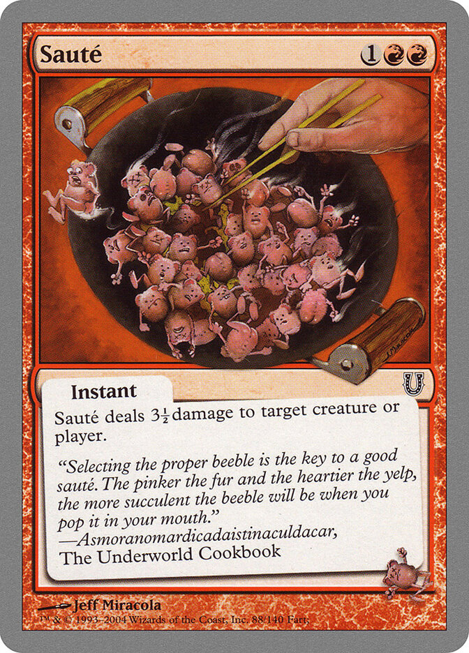 Sauté, Unhinged · 88/140