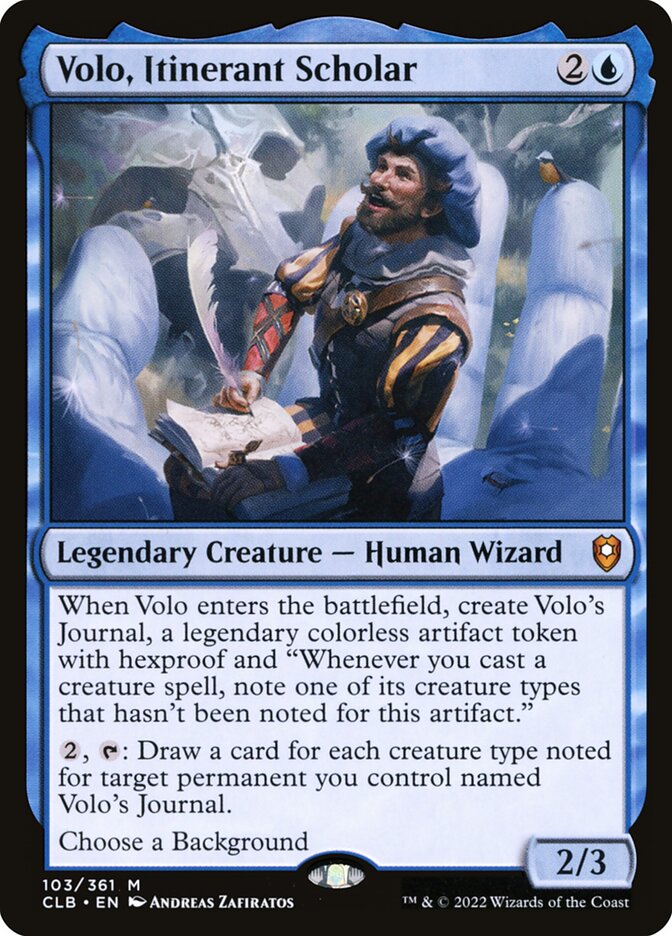 Volo, Itinerant Scholar, Commander Legends: Battle for Baldur's Gate · 103/361