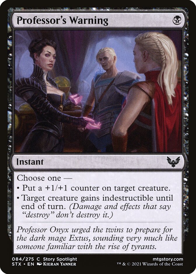 Professor's Warning, Strixhaven: School of Mages · 084/275