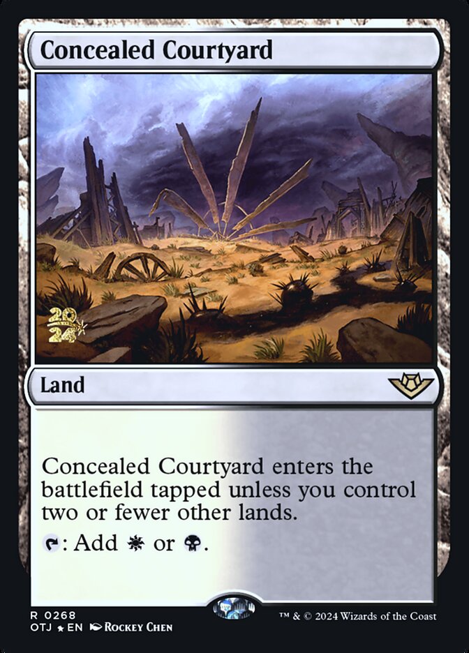 Concealed Courtyard, Outlaws of Thunder Junction Promos · 0268