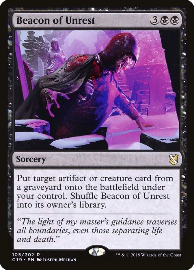 Beacon of Unrest, Commander 2019 · 105/302