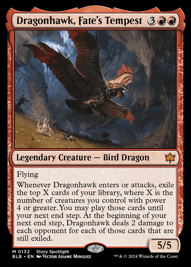 Dragonhawk, Fate's Tempest, Bloomburrow · 0132