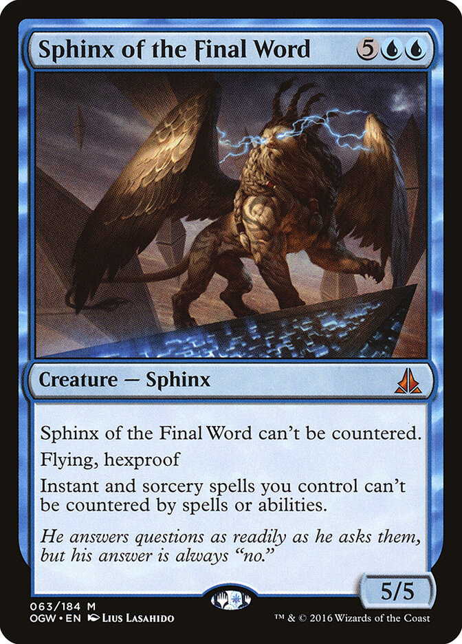 Sphinx of the Final Word, Oath of the Gatewatch · 063/184