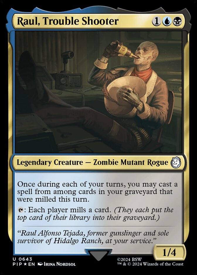 Raul, Trouble Shooter, Fallout · 0643