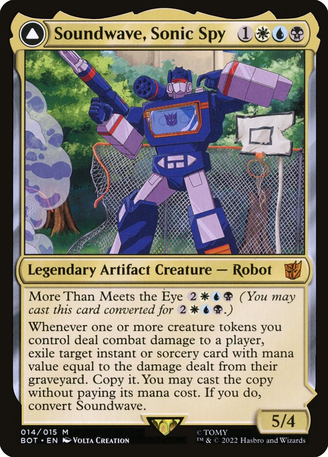 Soundwave, Sonic Spy // Soundwave, Superior Captain, Transformers · 014/058