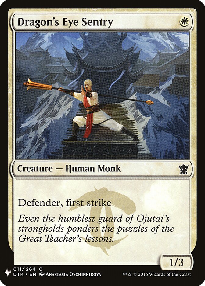 Dragon's Eye Sentry, The List · dtk-11