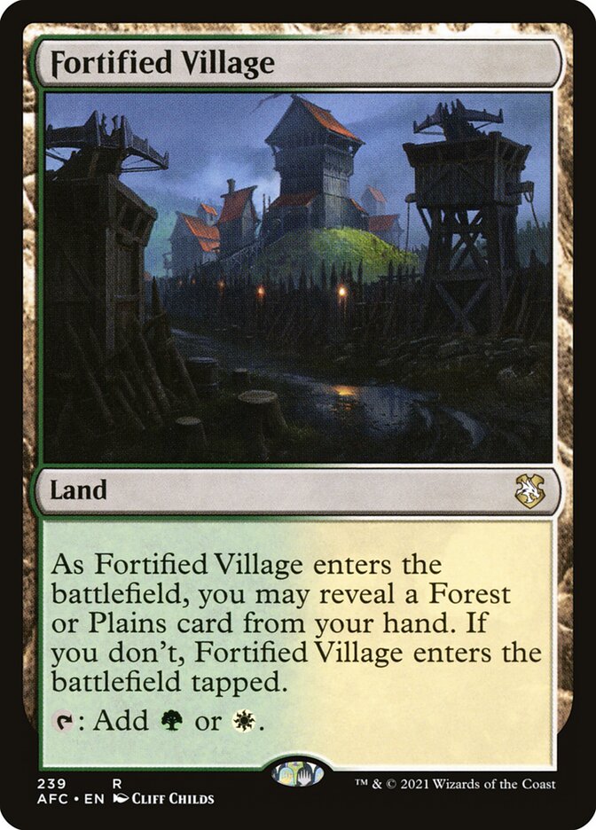 Fortified Village, Forgotten Realms Commander · 239