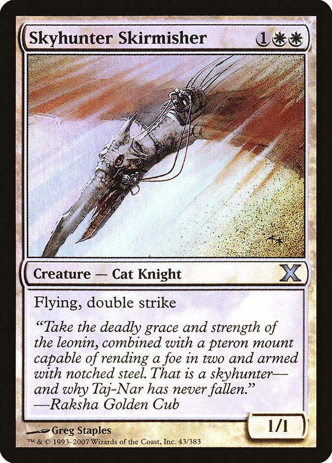 Skyhunter Skirmisher, Tenth Edition · 43-star