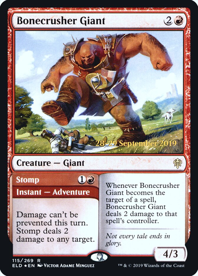 Bonecrusher Giant // Stomp, Throne of Eldraine Promos · 115/269