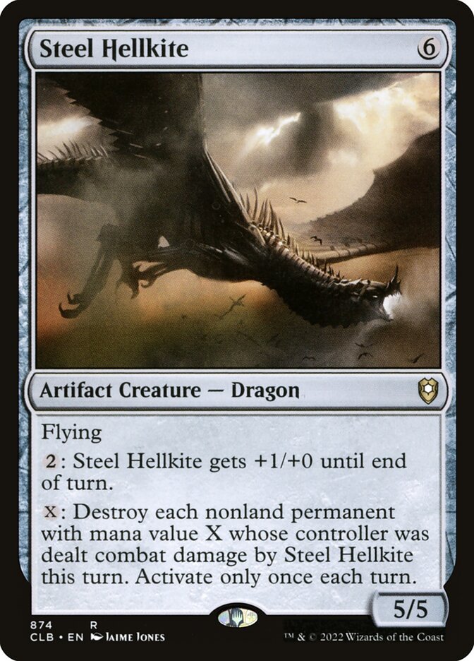 Steel Hellkite, Commander Legends: Battle for Baldur's Gate · 874
