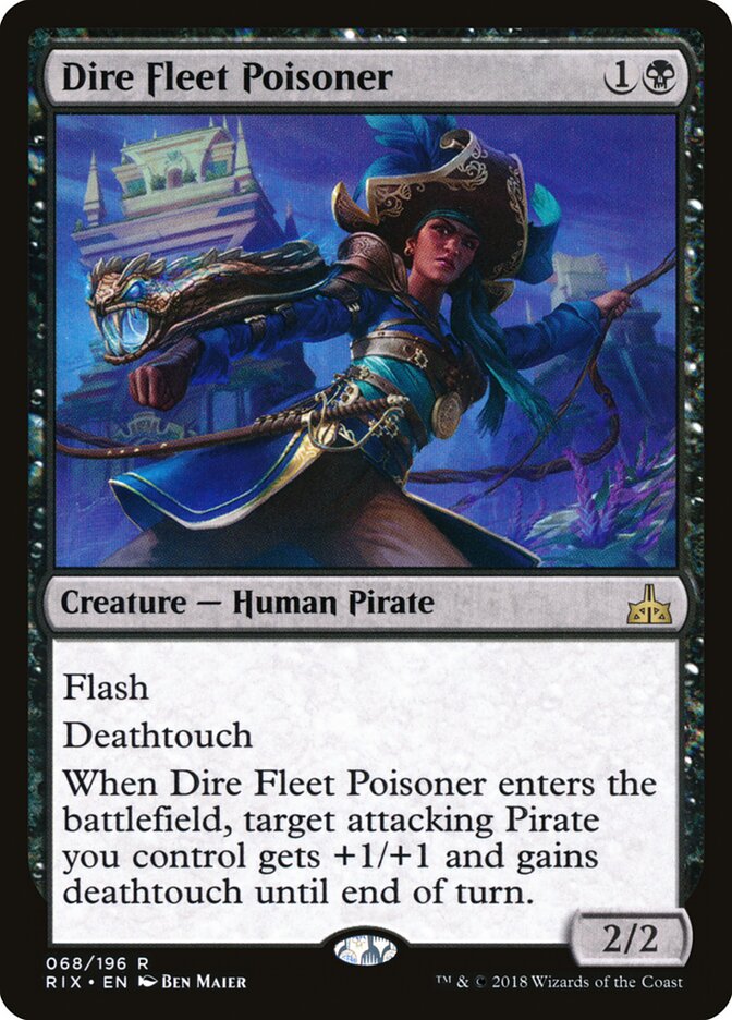 Dire Fleet Poisoner, Rivals of Ixalan · 068/196