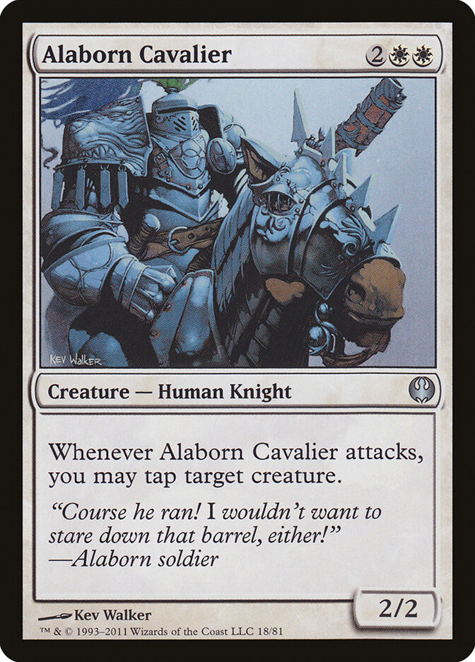 Alaborn Cavalier, Duel Decks: Knights vs. Dragons · 18/81