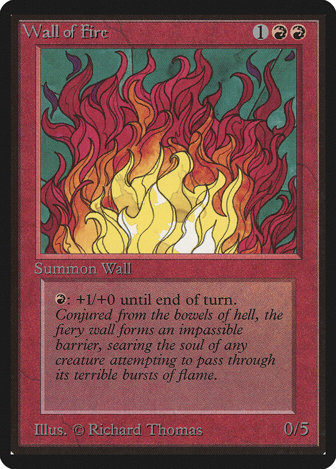 Wall of Fire, Limited Edition Beta · 182