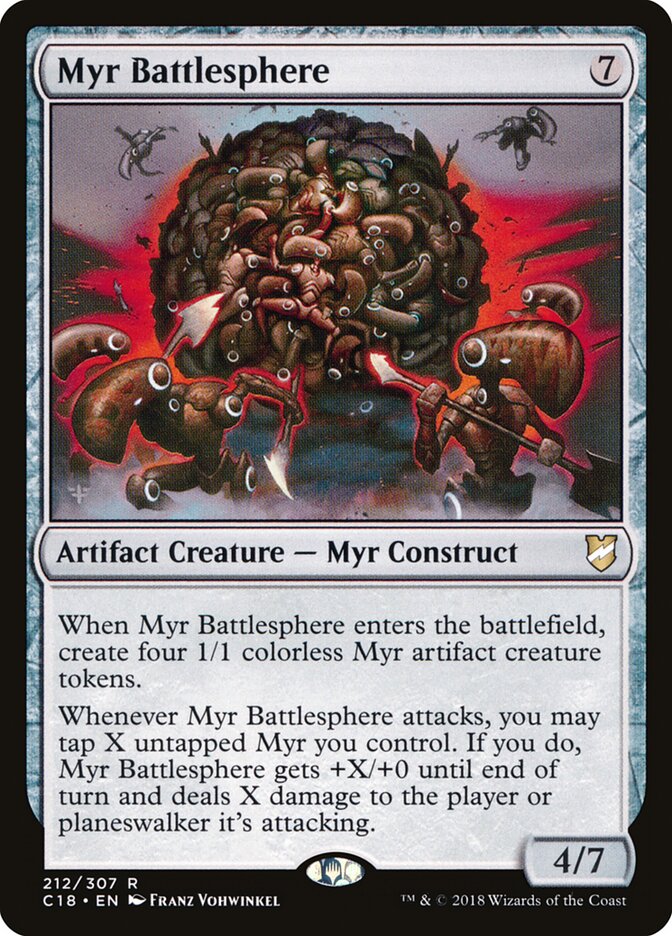 Myr Battlesphere, Commander 2018 · 212/307