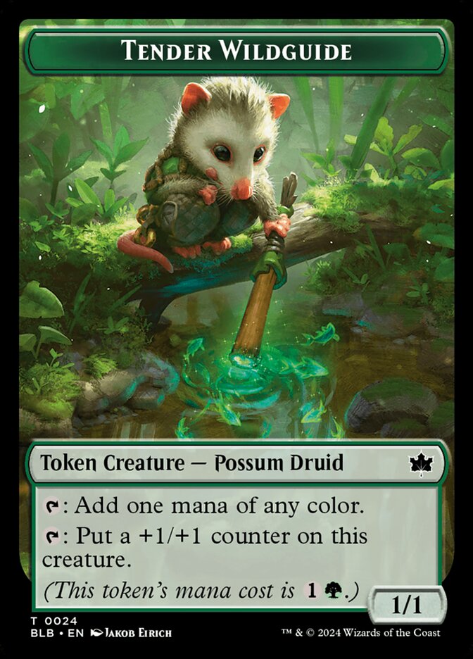 Tender Wildguide, Bloomburrow Tokens · 0024