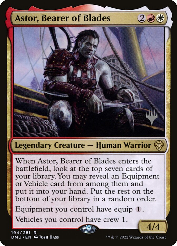 Astor, Bearer of Blades, Dominaria United Promos · 194/281