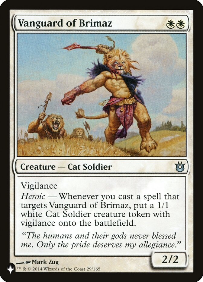 Vanguard of Brimaz, The List · bng-29