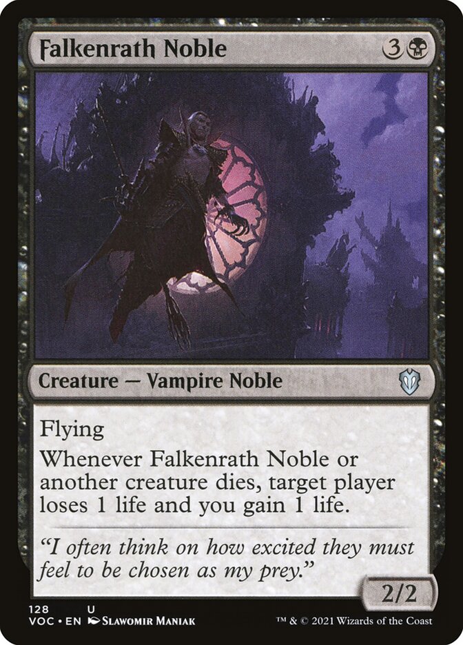 Falkenrath Noble, Crimson Vow Commander · 128
