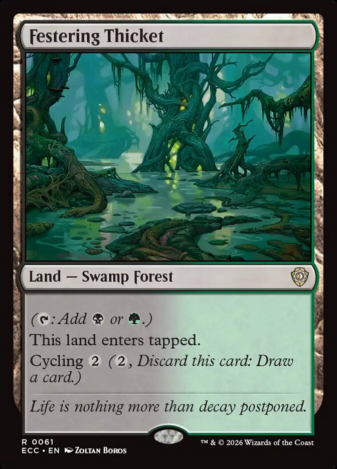 Festering Thicket, Lorwyn Eclipsed Commander · 0061