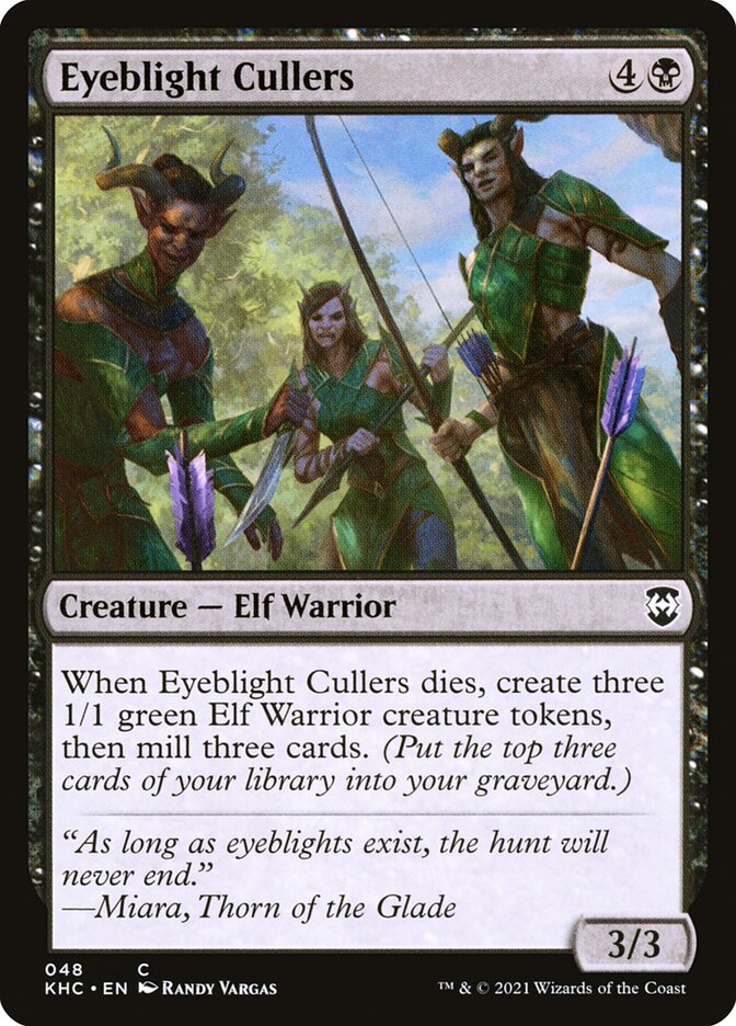 Eyeblight Cullers, Kaldheim Commander · 048
