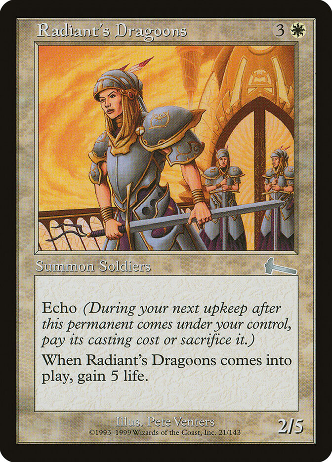 Radiant's Dragoons, Urza's Legacy · 21/143