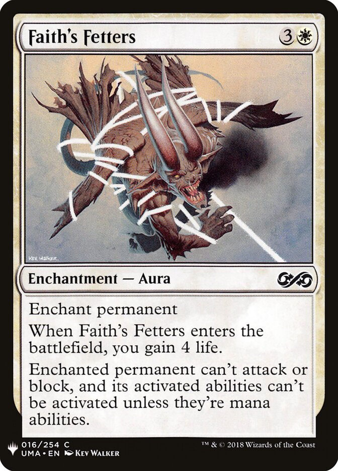 Faith's Fetters, The List · uma-16