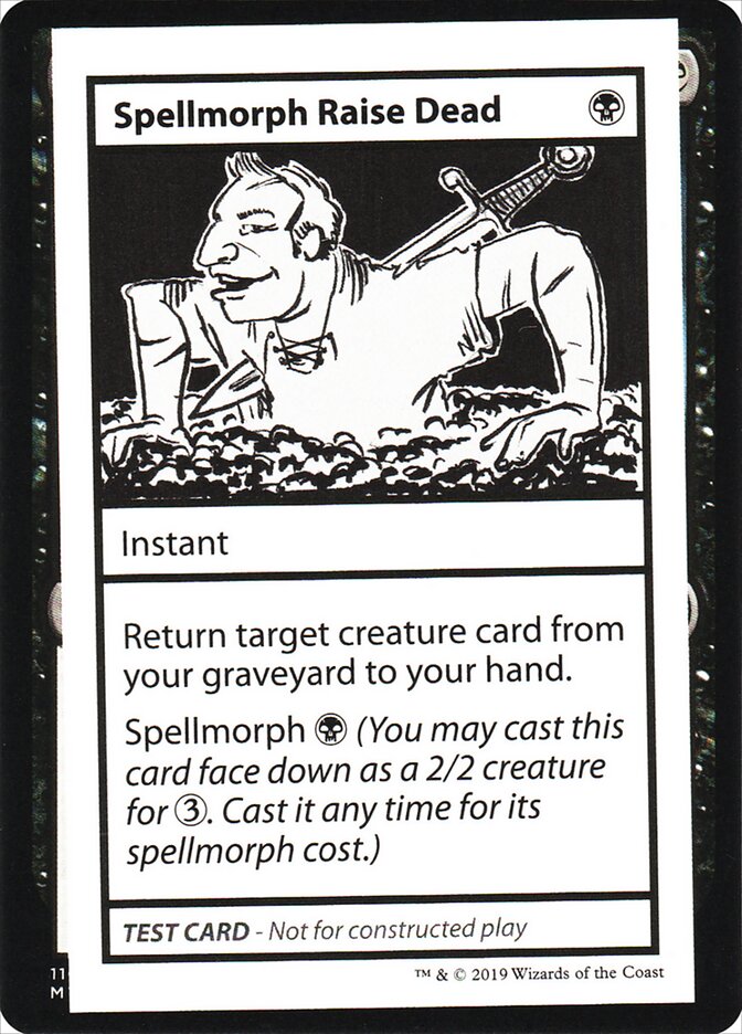 Spellmorph Raise Dead, Mystery Booster Playtest Cards 2021 · 046/121