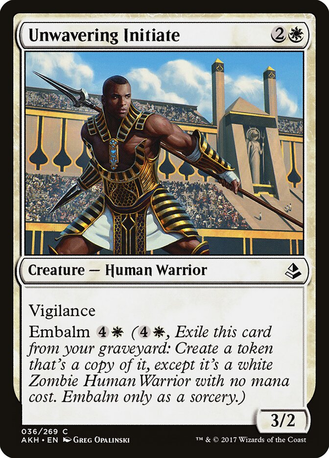 Unwavering Initiate, Amonkhet · 036/269
