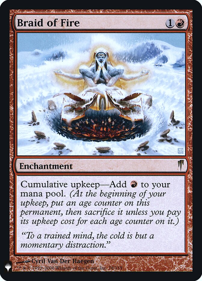 Braid of Fire, The List · csp-78