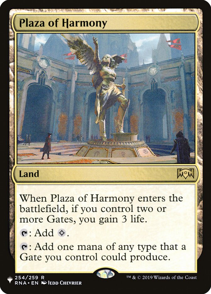Plaza of Harmony, The List · rna-254