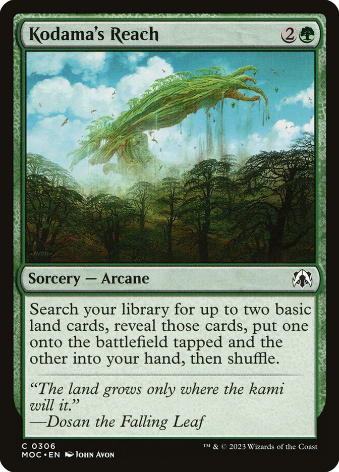 Kodama's Reach, March of the Machine Commander · 0306