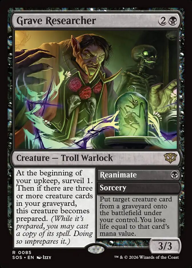 Grave Researcher // Reanimate, Secrets of Strixhaven · 0085