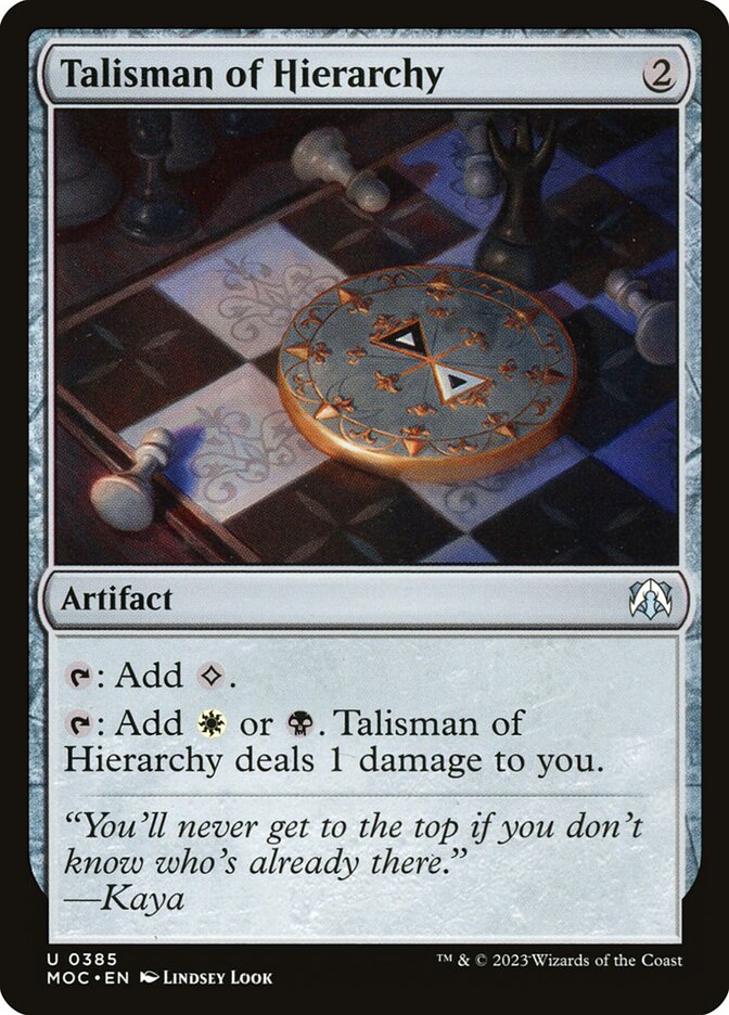 Talisman of Hierarchy, March of the Machine Commander · 0385