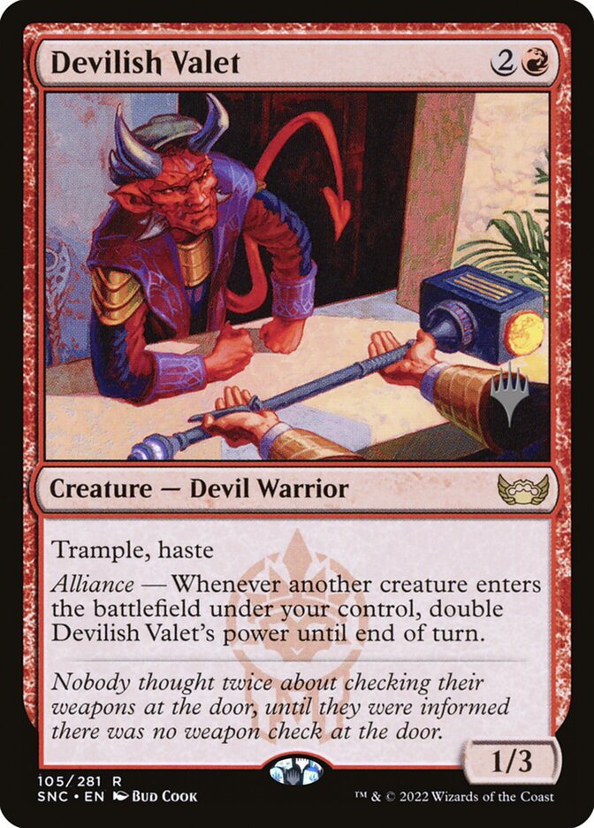 Devilish Valet, Streets of New Capenna Promos · 105/281