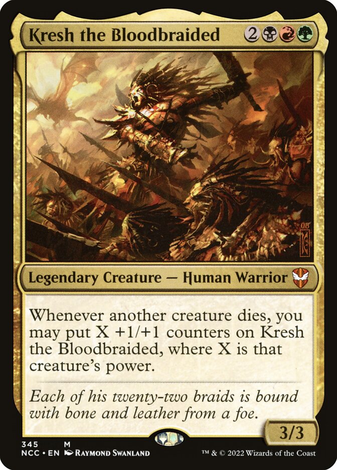 Kresh the Bloodbraided, New Capenna Commander · 345