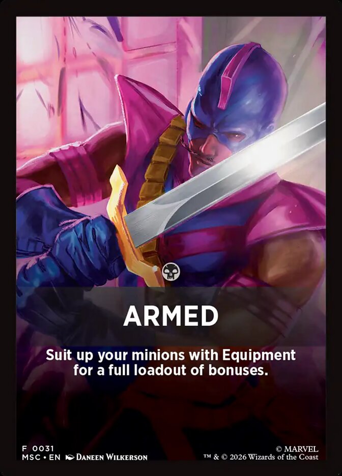 Armed, Marvel Super Heroes Jumpstart Front Cards · 0031