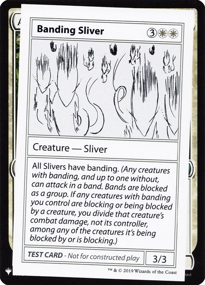 Banding Sliver, Mystery Booster Playtest Cards 2019 · 002/121