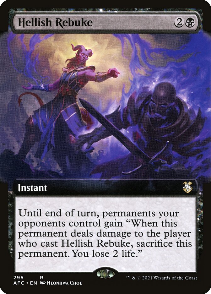 Hellish Rebuke, Forgotten Realms Commander · 295