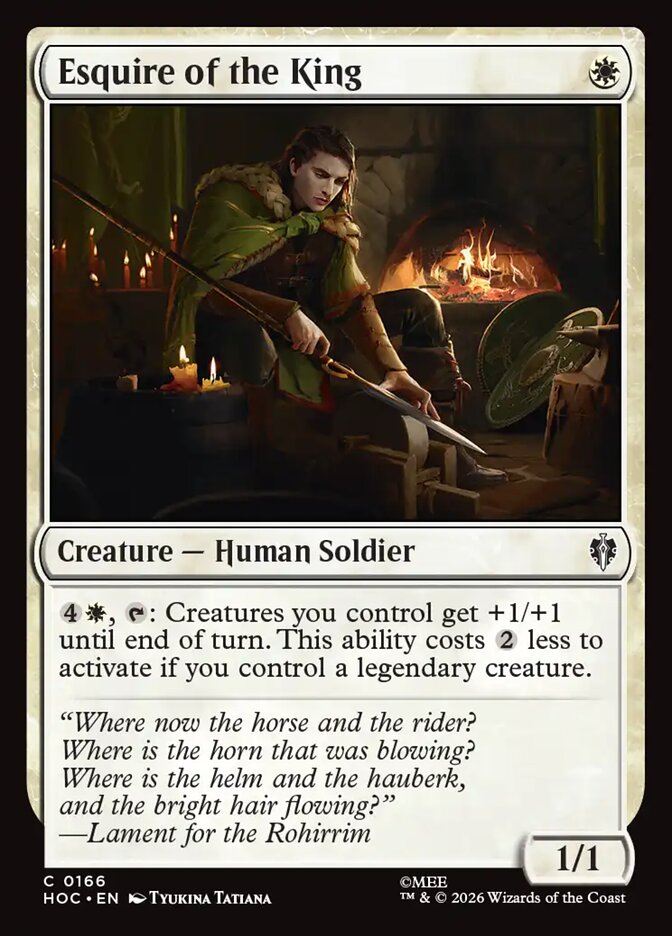 Esquire of the King, The Hobbit Eternal · 0166