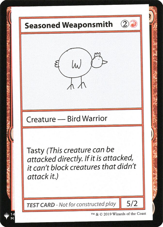 Seasoned Weaponsmith, Mystery Booster Playtest Cards 2019 · 063/121