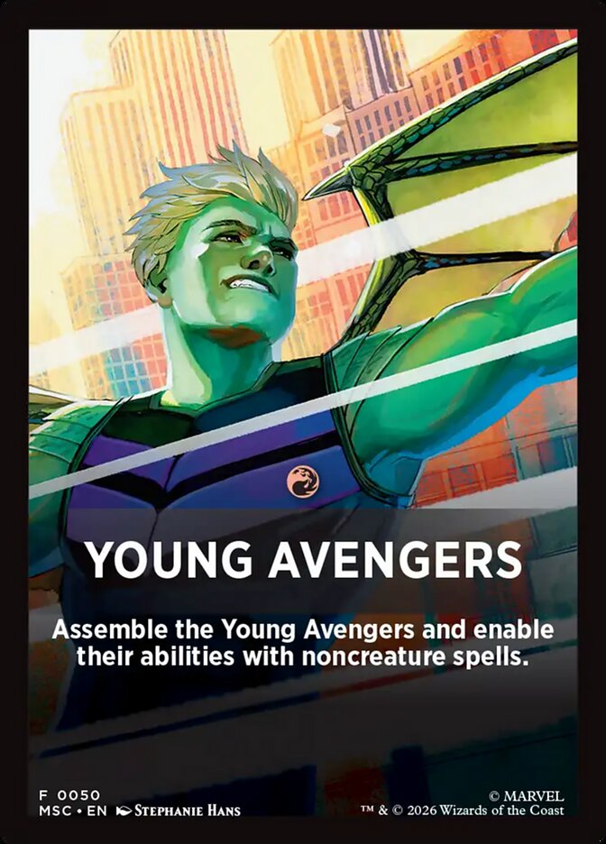 Young Avengers, Marvel Super Heroes Jumpstart Front Cards · 0050