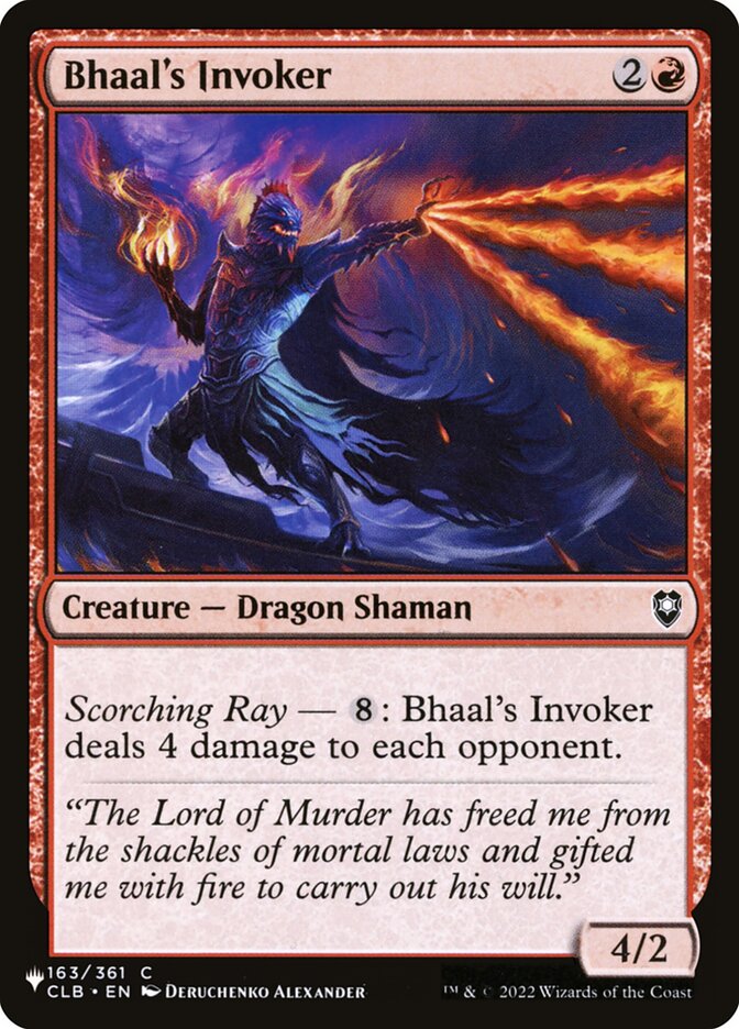 Bhaal's Invoker, The List · clb-163