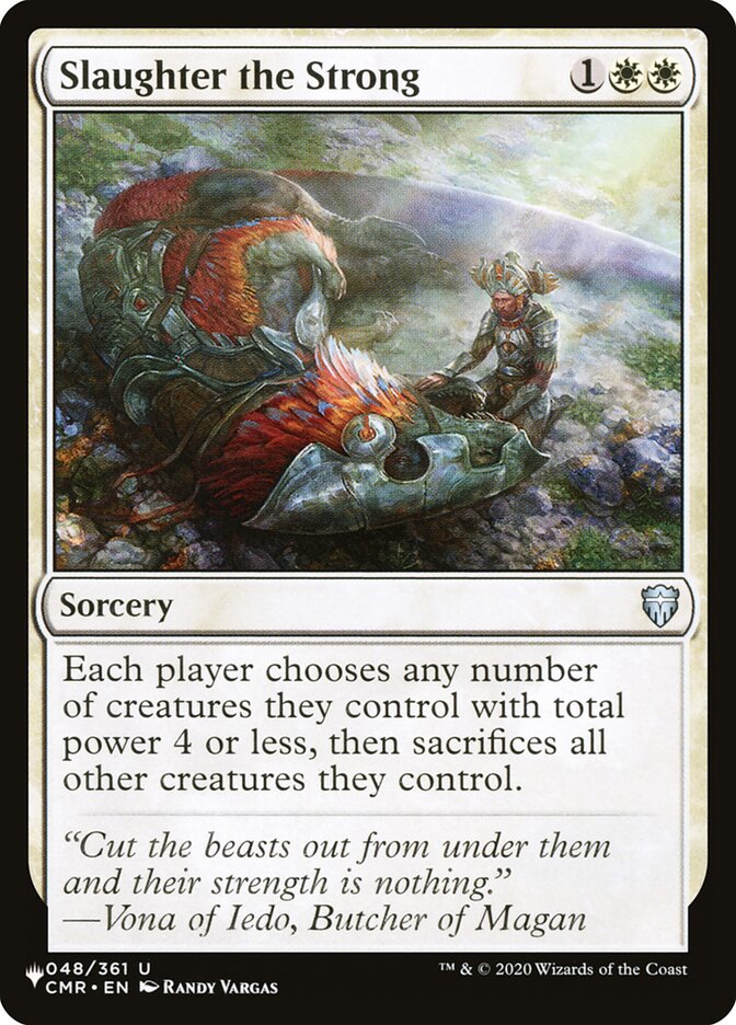 Slaughter the Strong, The List · cmr-48
