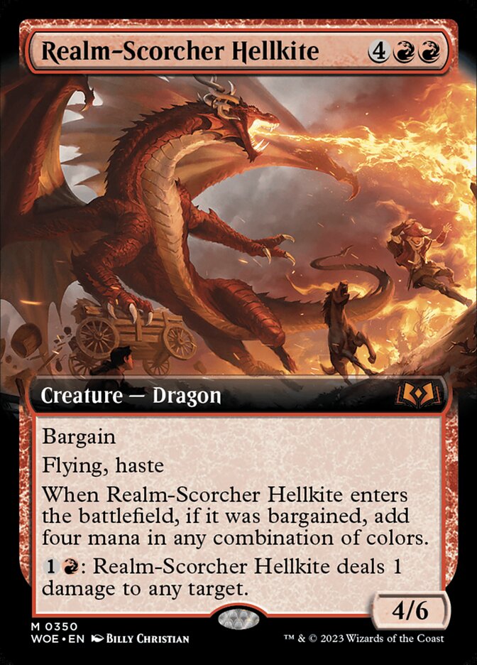 Realm-Scorcher Hellkite, Wilds of Eldraine · 0350