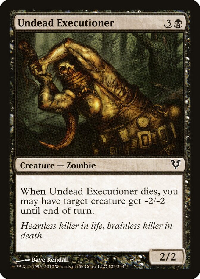 Undead Executioner, Avacyn Restored · 123/244