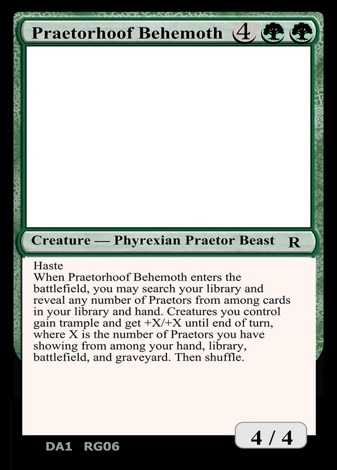 Praetorhoof Behemoth, Unknown Event · rg06a