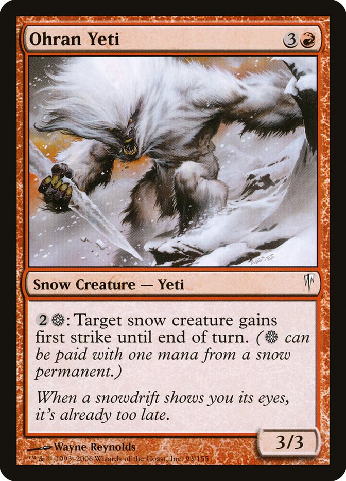 Ohran Yeti, Coldsnap · 93/155