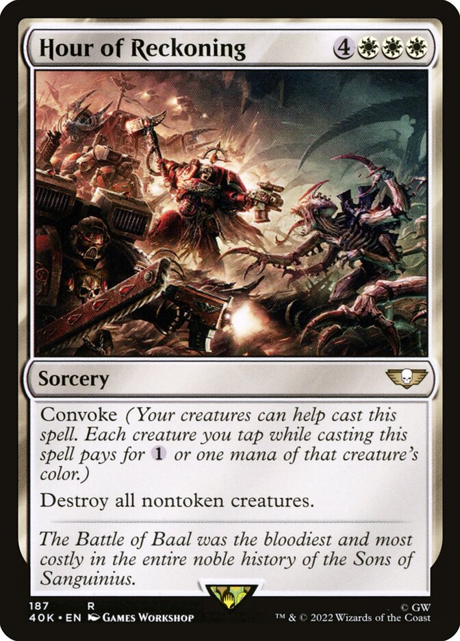 Hour of Reckoning, Warhammer 40,000 Commander · 187/617