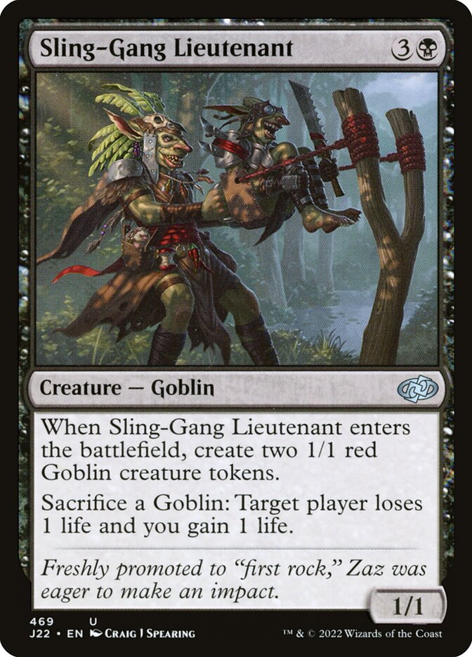 Sling-Gang Lieutenant, Jumpstart 2022 · 469