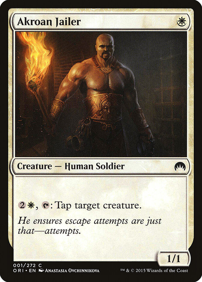 Akroan Jailer, Magic Origins · 001/272